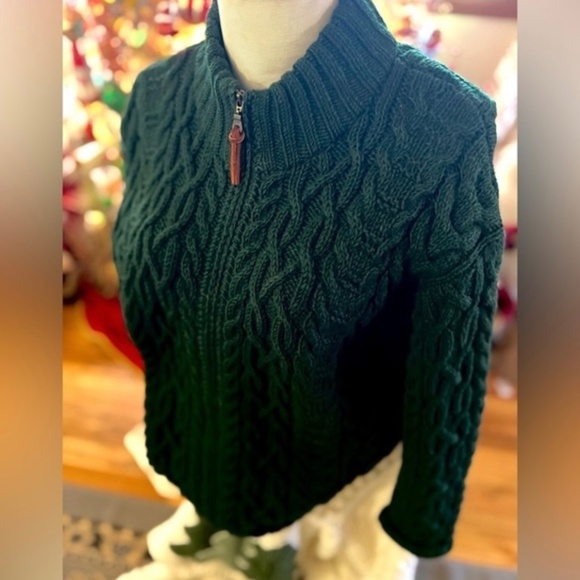 Vintage green Ralph Lauren zip up sweater - Picture 8 of 9